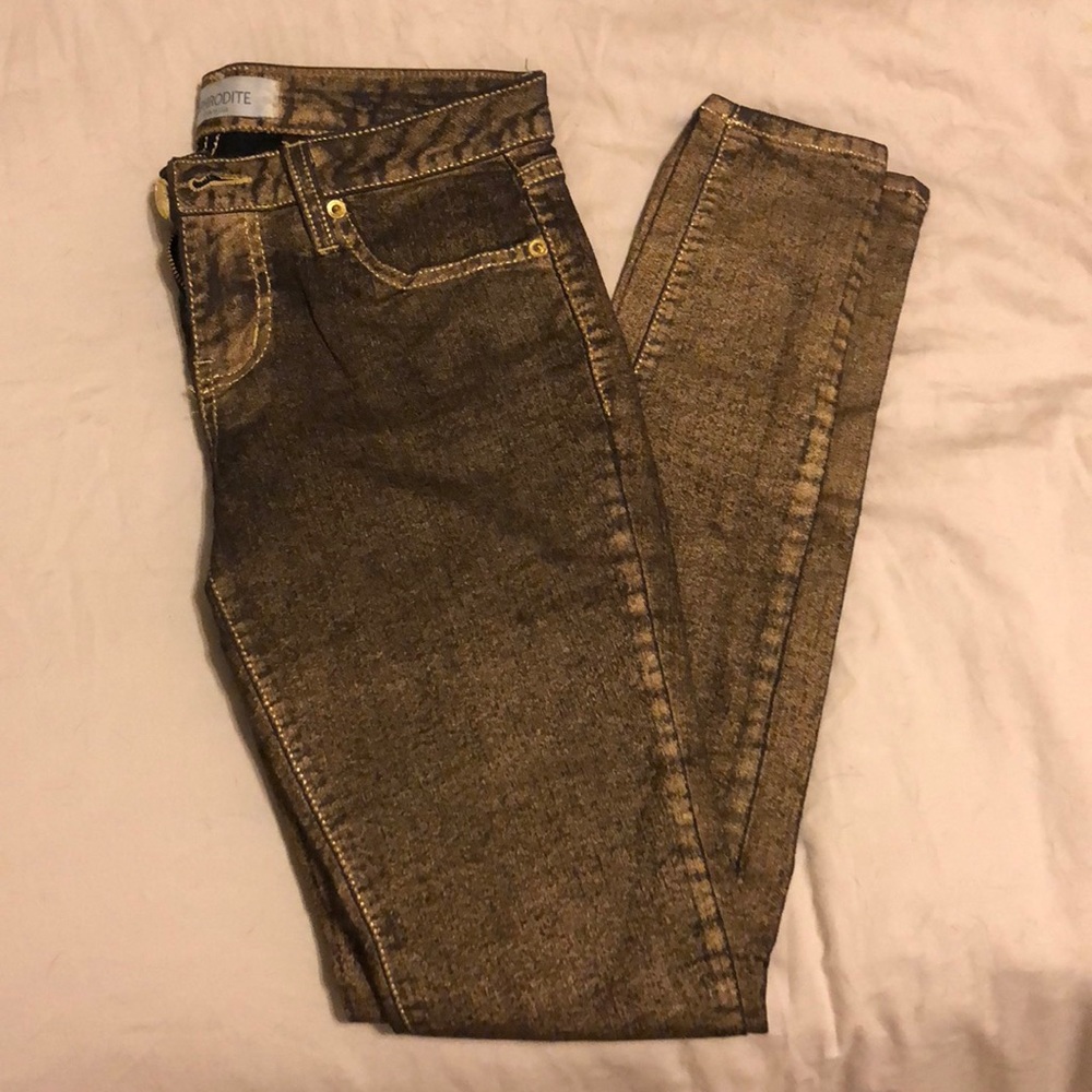 NWOT shimmery gold jeans 💛